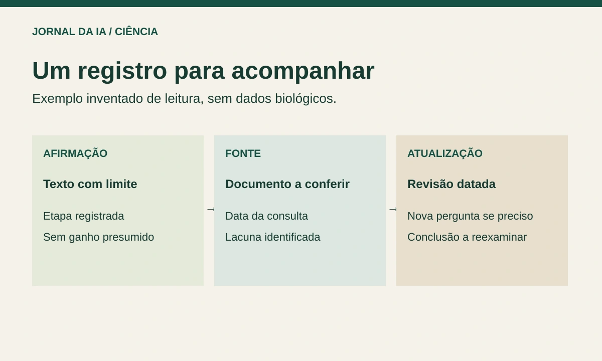 Diagrama original de registro editorial com afirmação limitada, documento a conferir e revisão datada