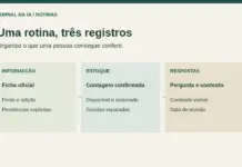 ATV Big Air Tour: três rotinas com ChatGPT para equipes pequenas Diagrama original com três registros: informação pública conferida, estoque contado e pergunta respondida com fonte